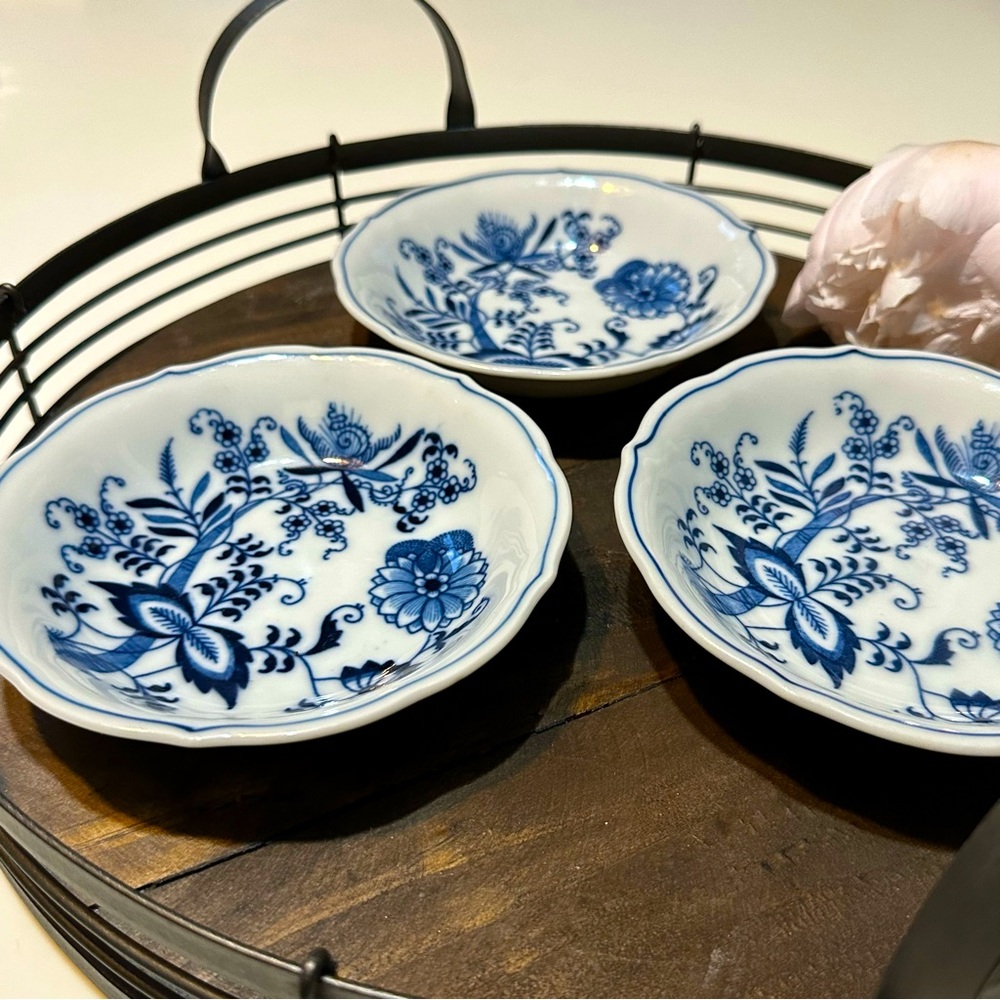 Blue Danube Fruit or Sauce Bowl- THREE